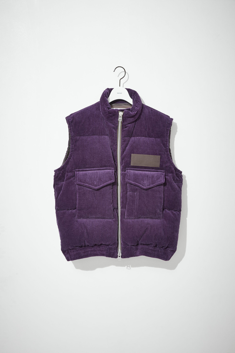 Corduroy Puffer Vest - 1