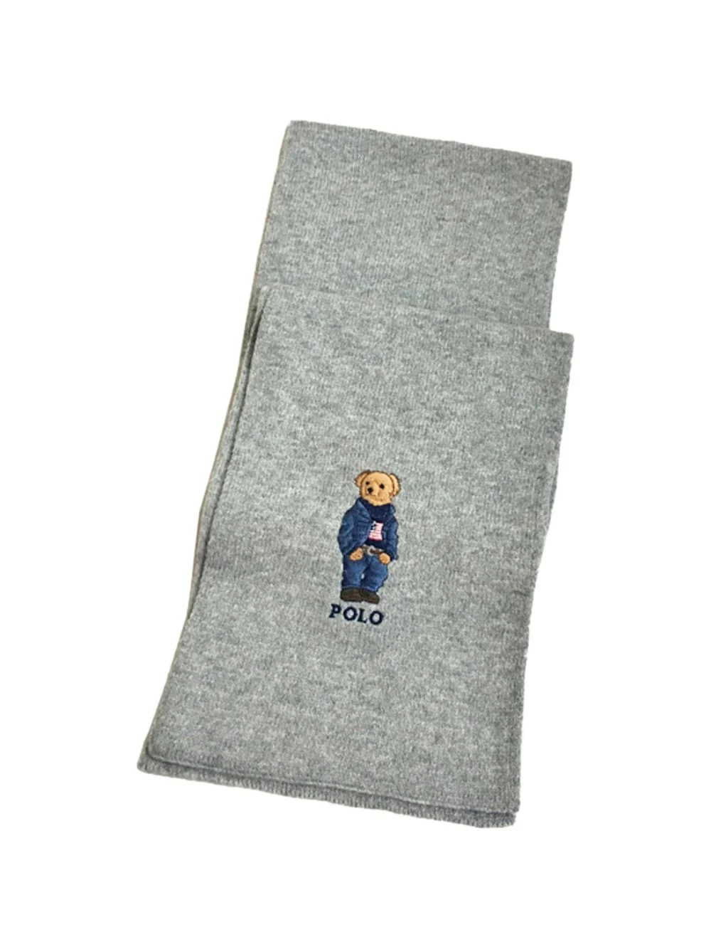 bear-logo scarf - 1