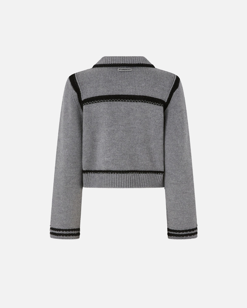 PINKO PREPPY-STYLE CARDIGAN outlook