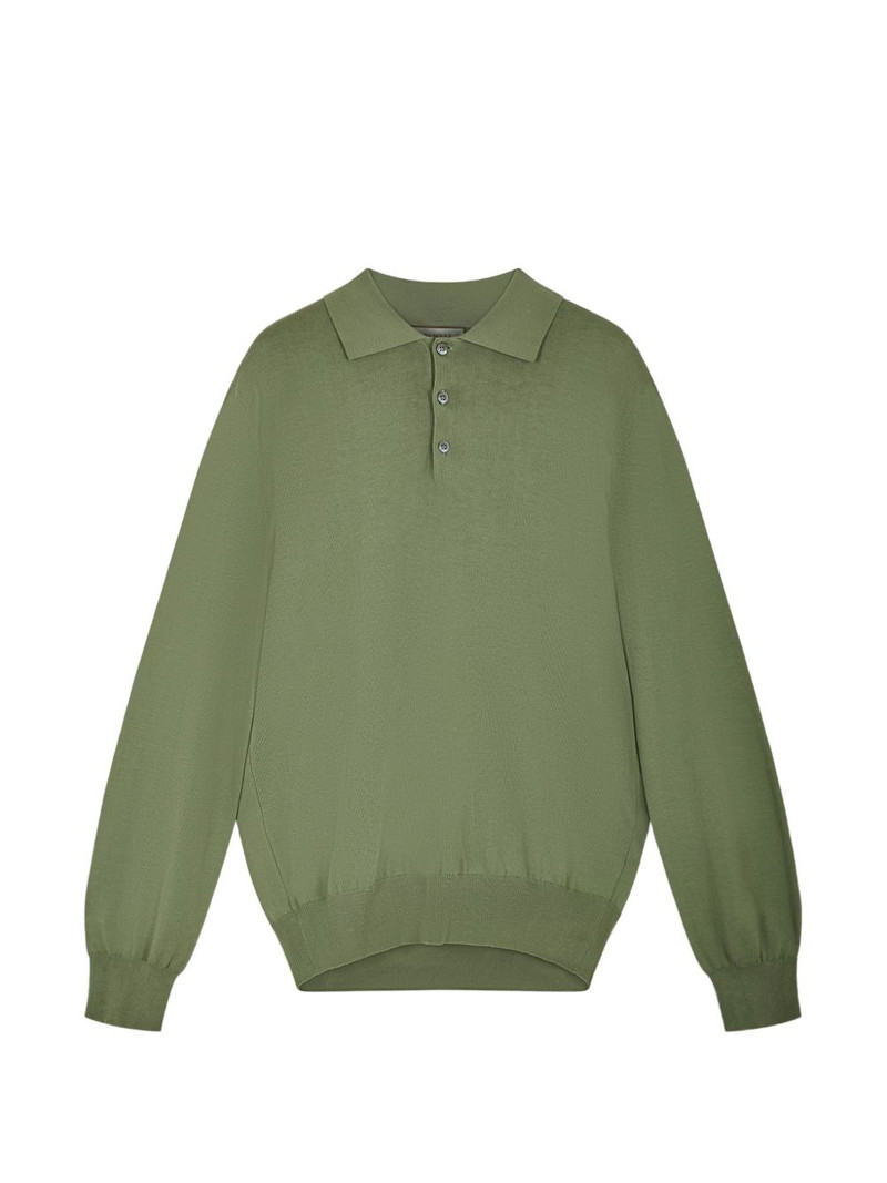 long-sleeve polo shirt 1