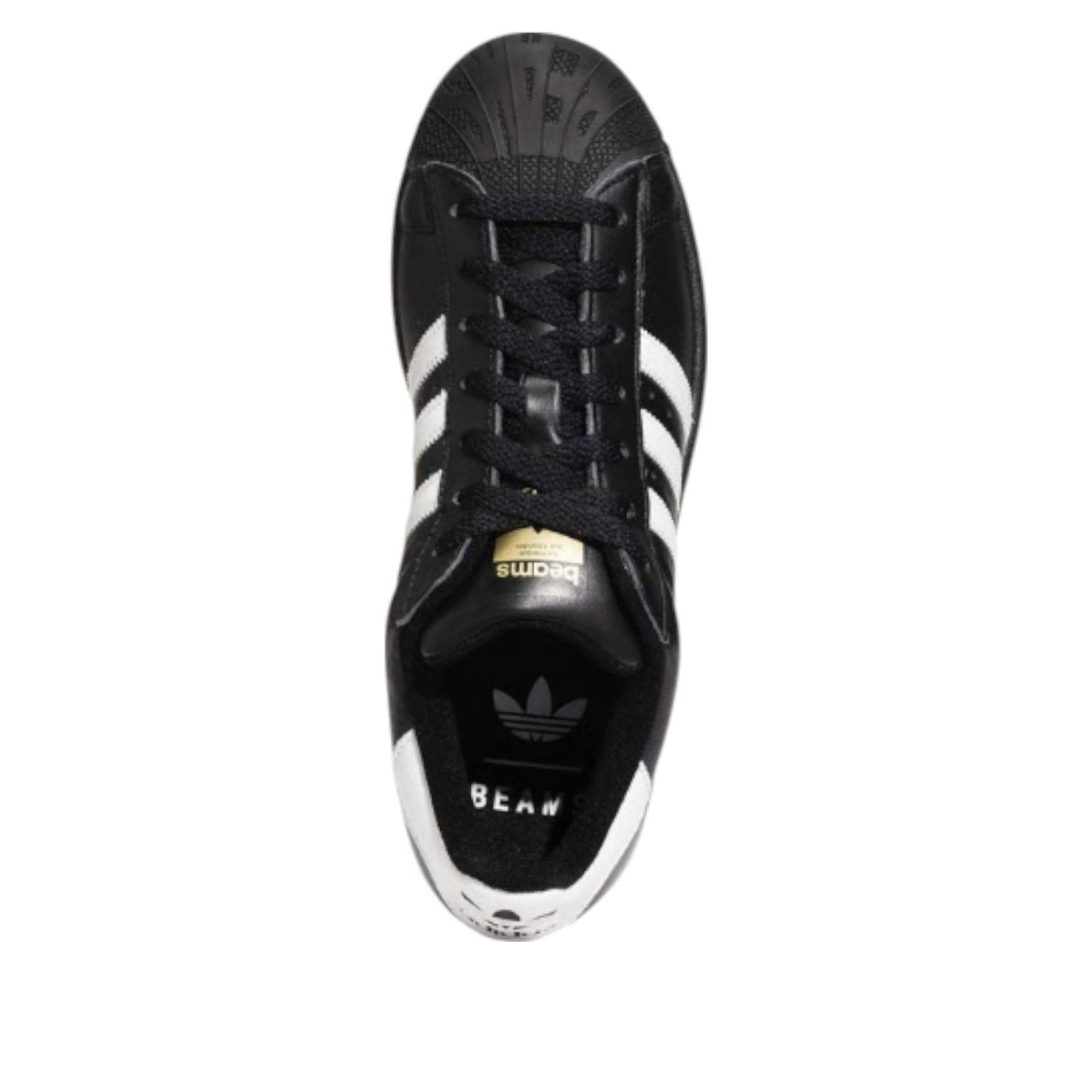 adidas x BEAMS Originals Superstar 'Core Black White-Gold' JR6484 - 4