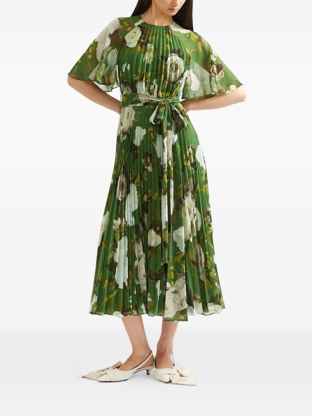 floral-print midi dress - 5
