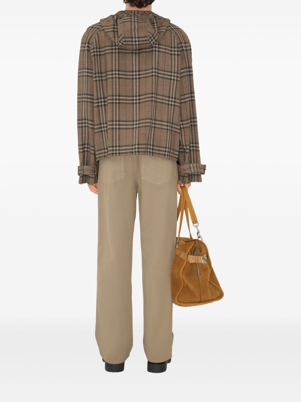 checked hoodie - 4