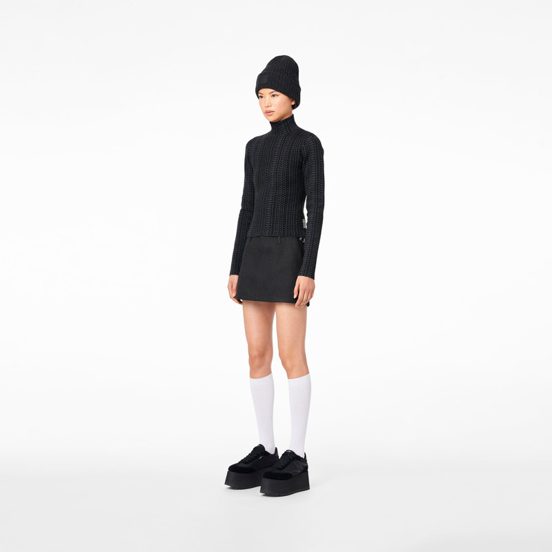 THE MONOGRAM COMPACT KNIT MOCKNECK 3