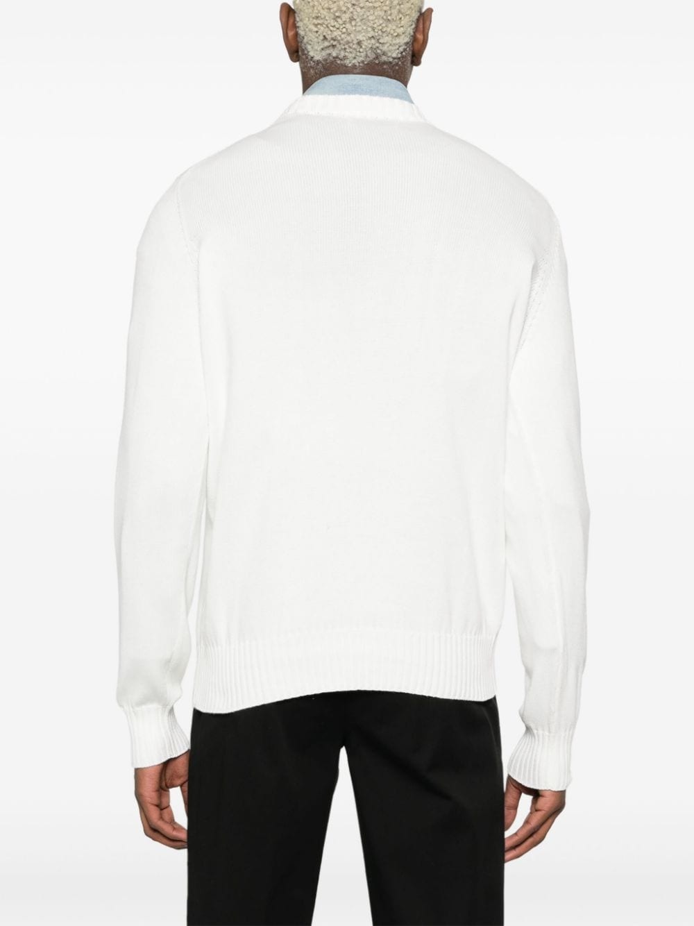 knitted cotton jumper - 4