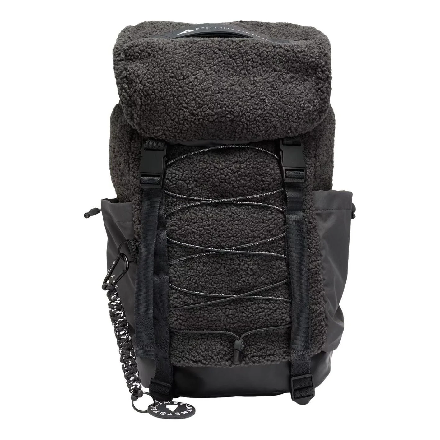 (WMNS) adidas x Stella McCartney Backpack Fleece 'Museum Orbit Grey' KS3060 - 1