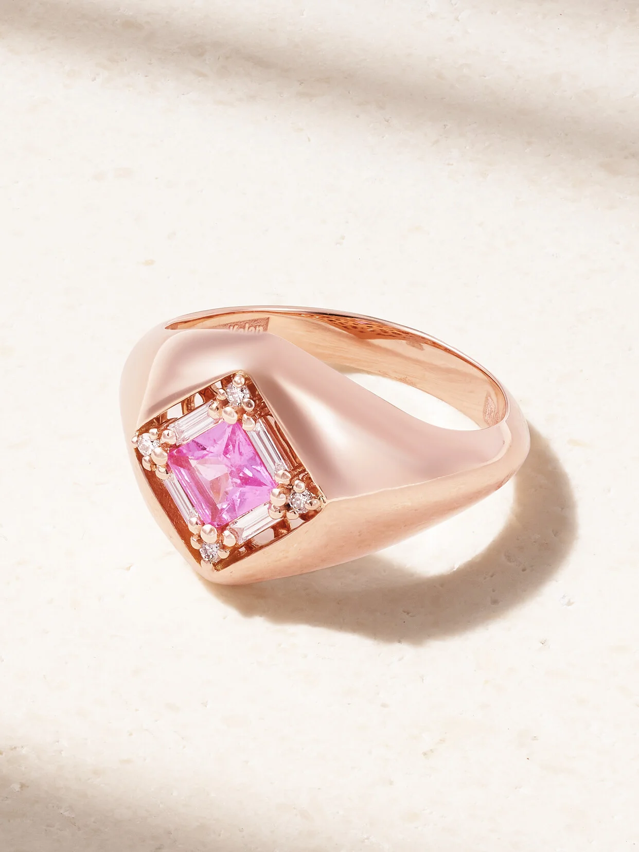 18-karat Rose Gold, Sapphire And Diamond Ring - 1