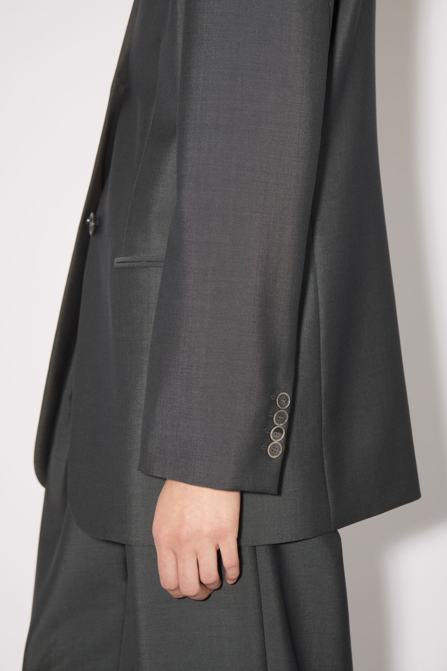 Tailored suit jacket - Charcoal Grey - 6