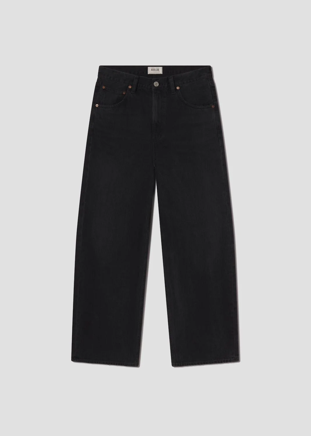 LOW CURVE JEAN IN BLACK TAR - 1