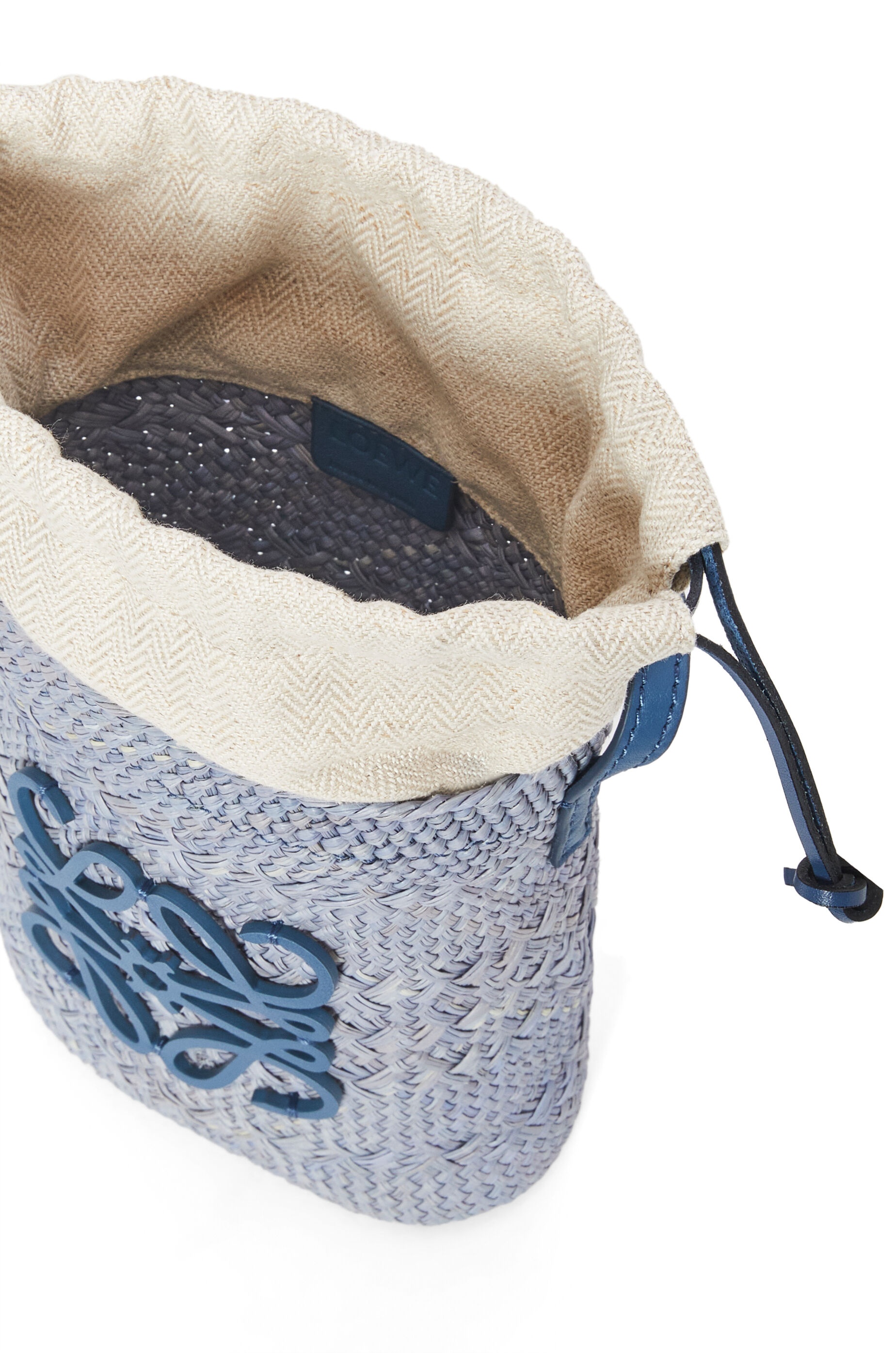 Square pocket in iraca palm and calfskin - 4