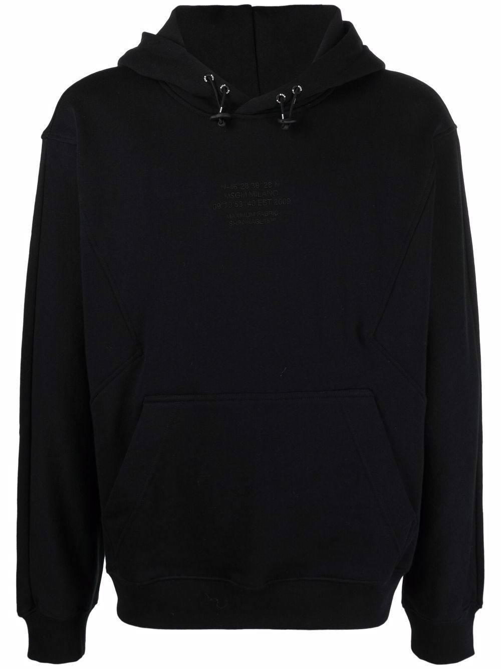 drawstring pullover hoodie - 1