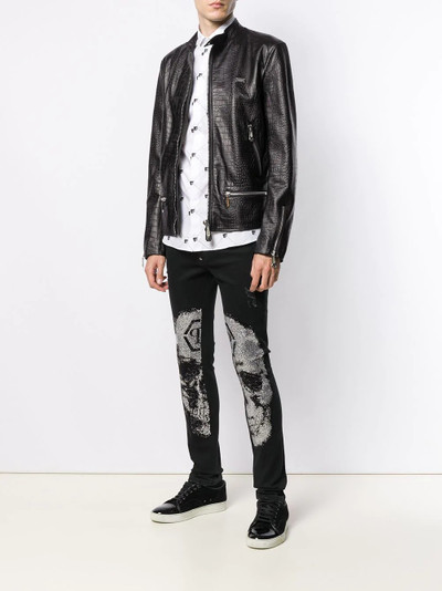 PHILIPP PLEIN moto jacket outlook