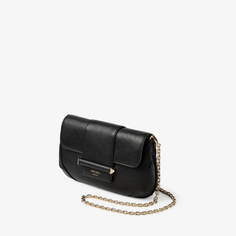Bar Wallet With Chain Black Biker Leather Shoulder Bag 2