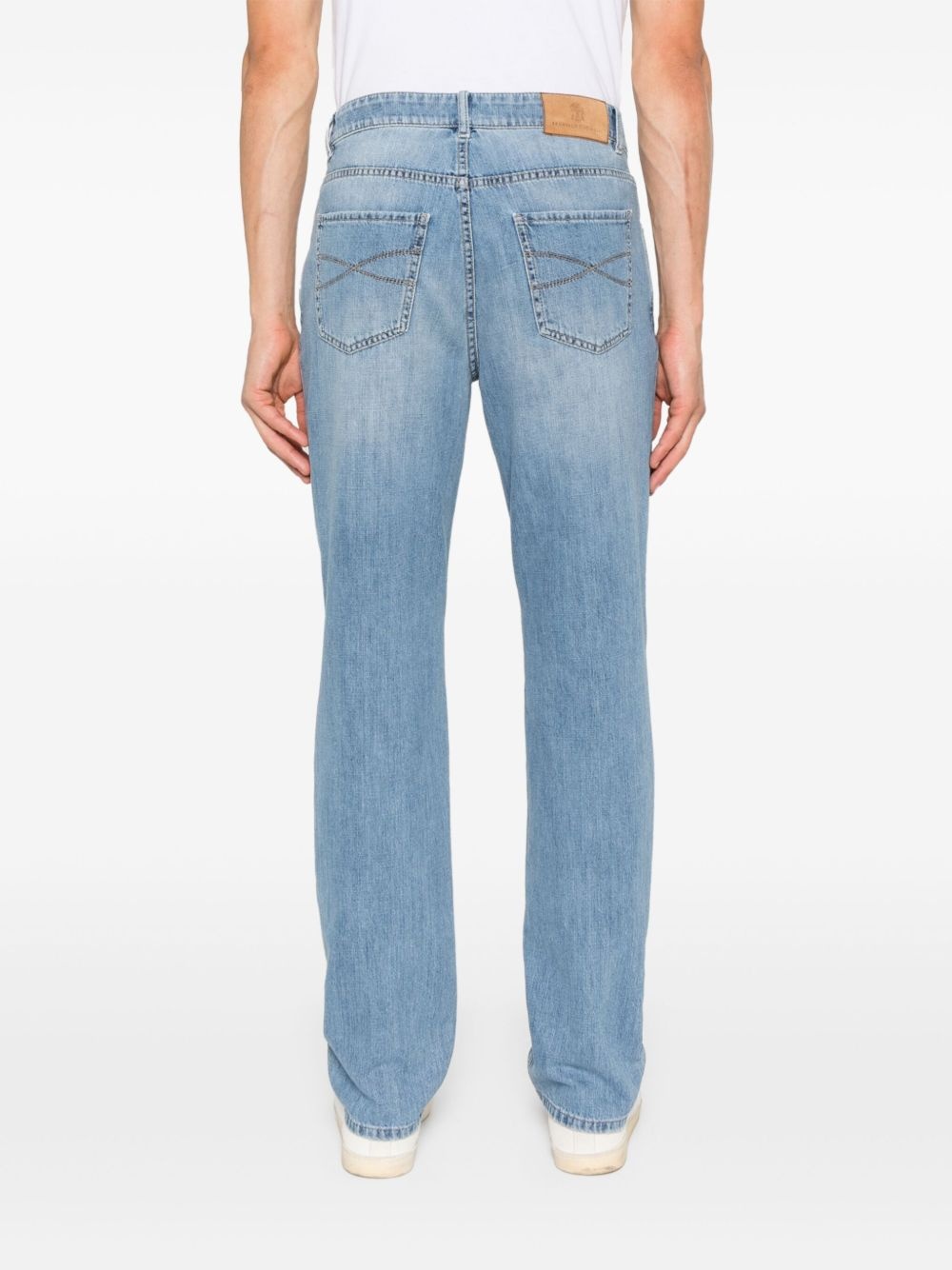 logo-patch jeans - 4