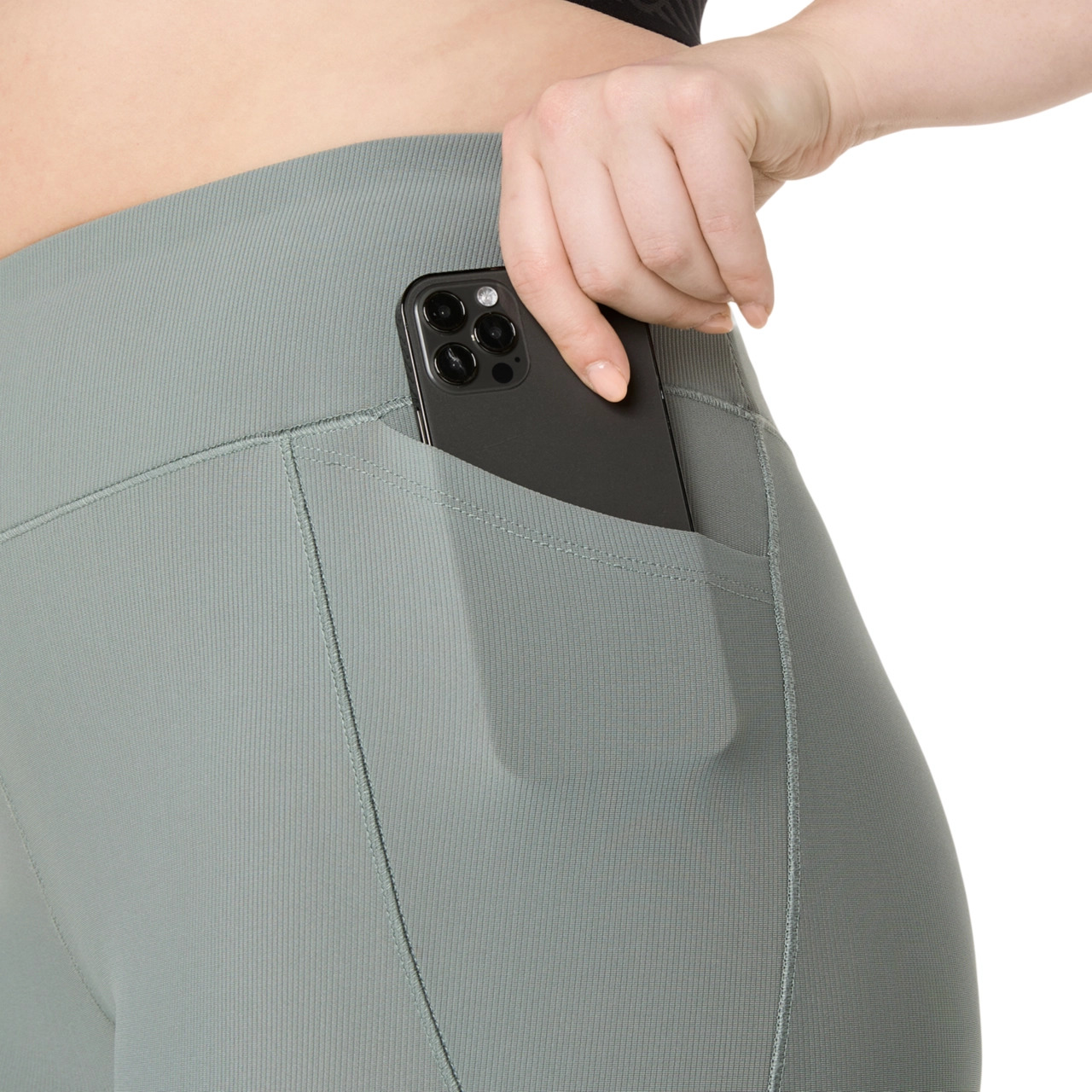 WOMEN'S RIB HIGH WAIST  7/8 TIGHT - 4