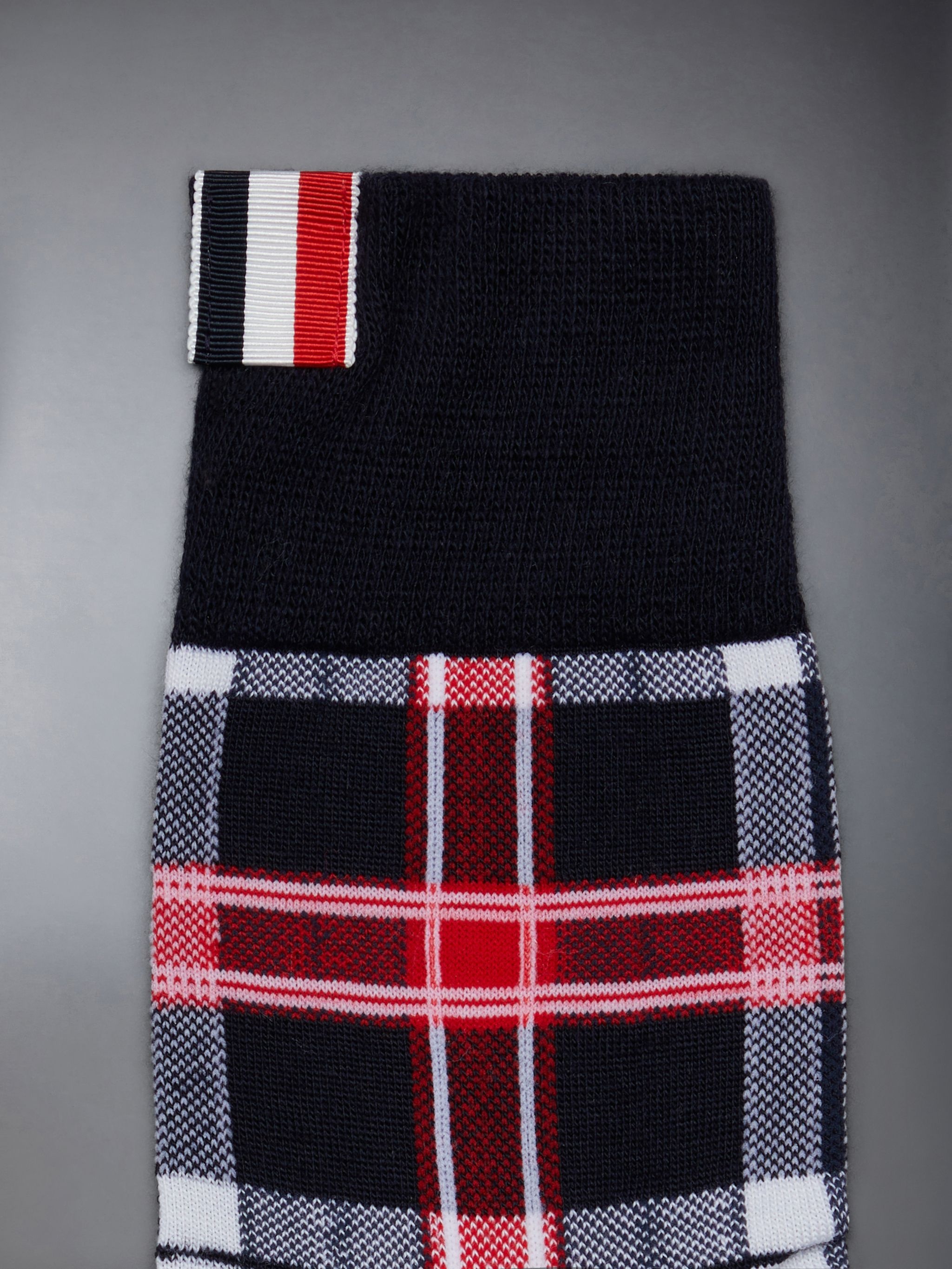 Tartan Wool Jacquard Mid Calf Socks - 2