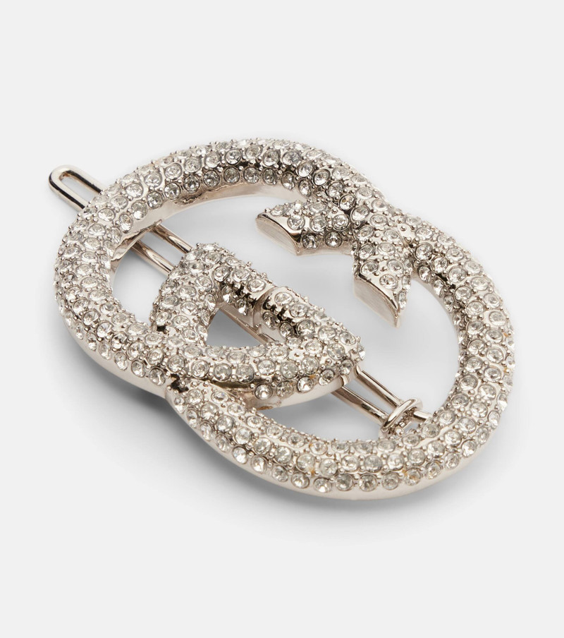 GUCCI Interlocking G embellished barrette outlook
