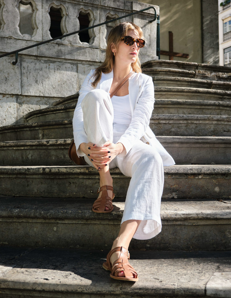 Westbourne Linen Pants-White 7