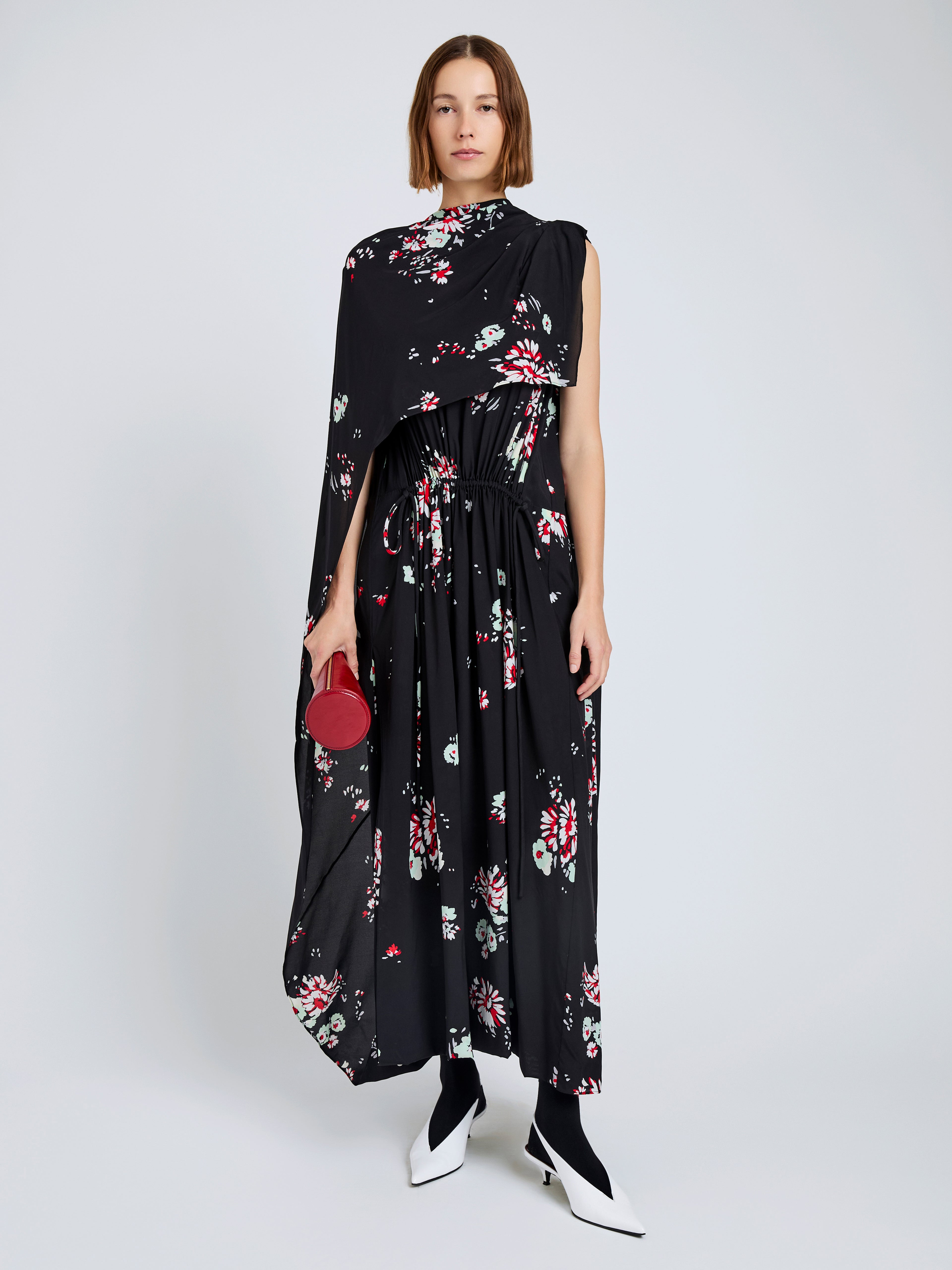 Ysabelle Dress in Printed Silk Viscose - 2