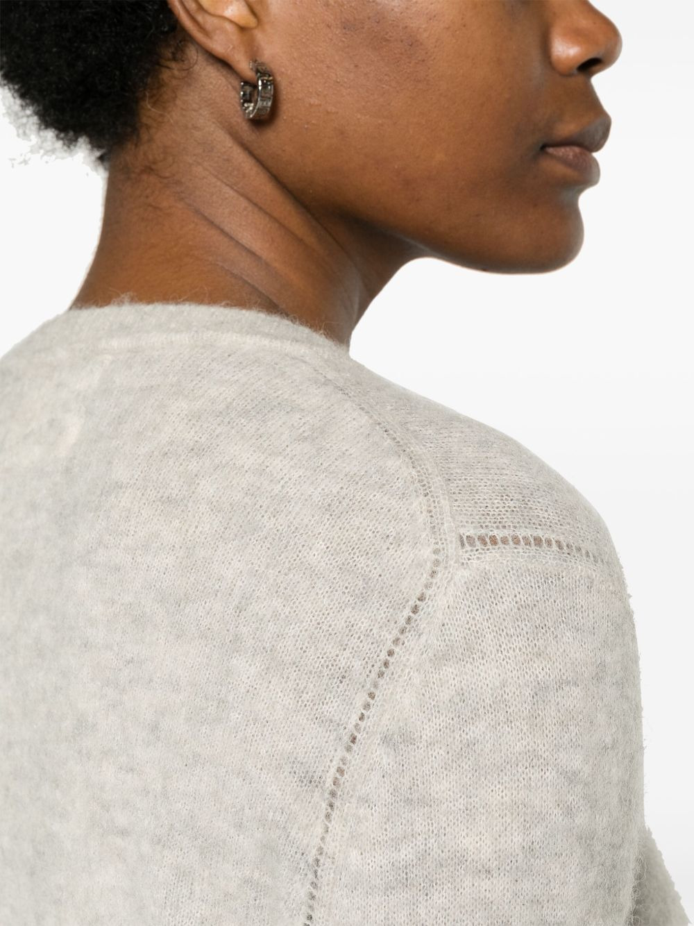 Nity brushed-effect cardigan - 5