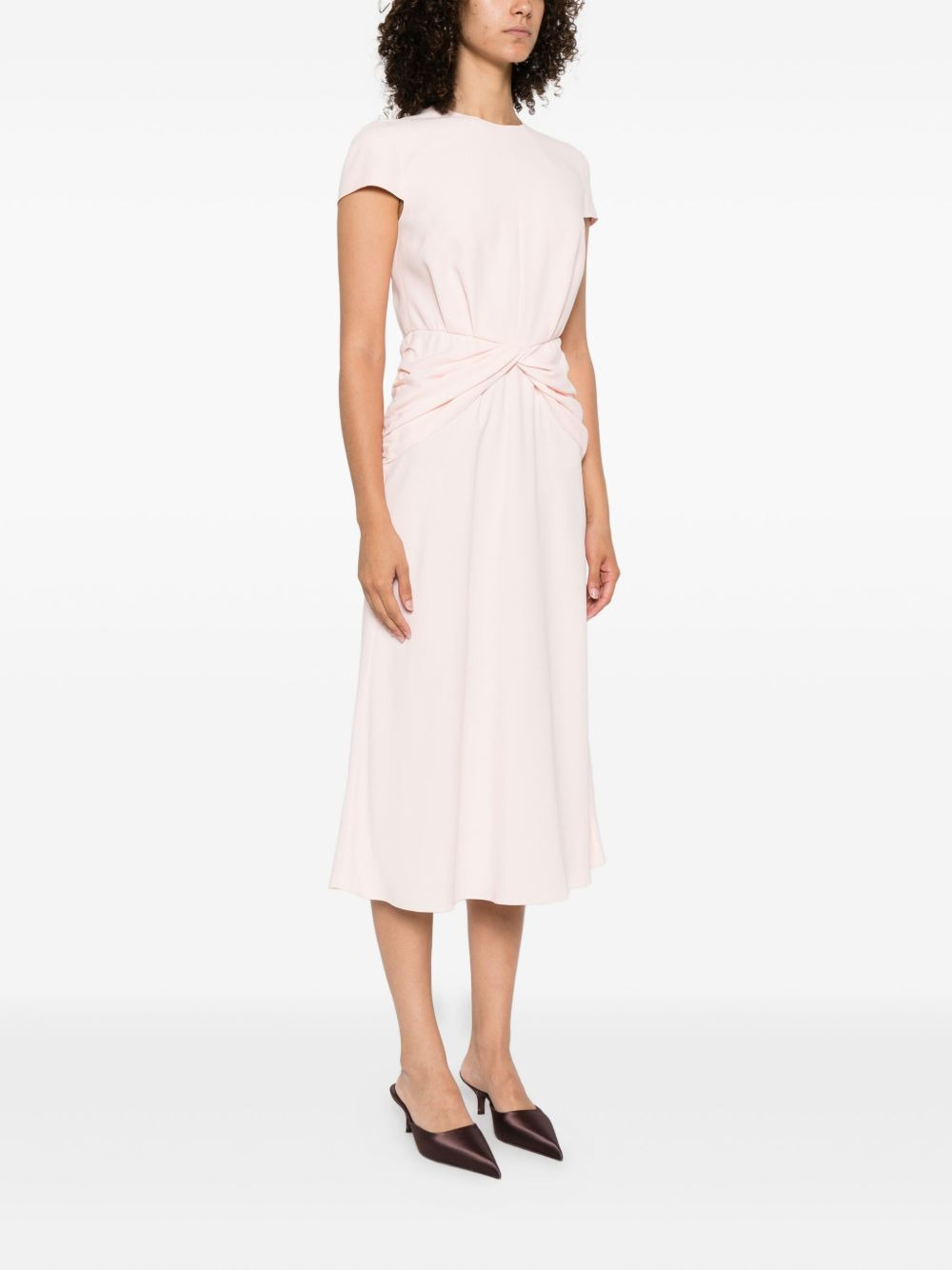 twist-detail midi dress - 3