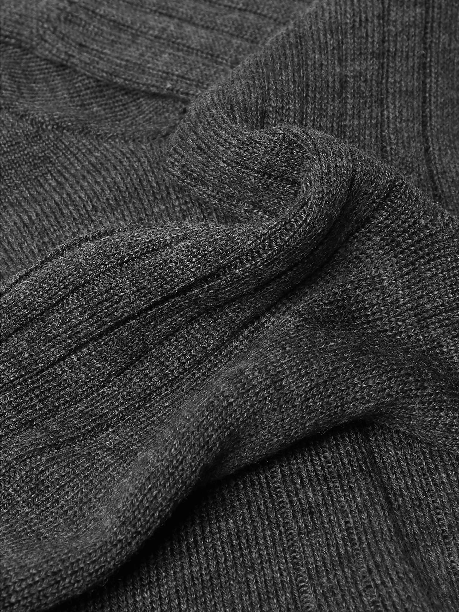 Ribbed Merino Wool Socks - 3