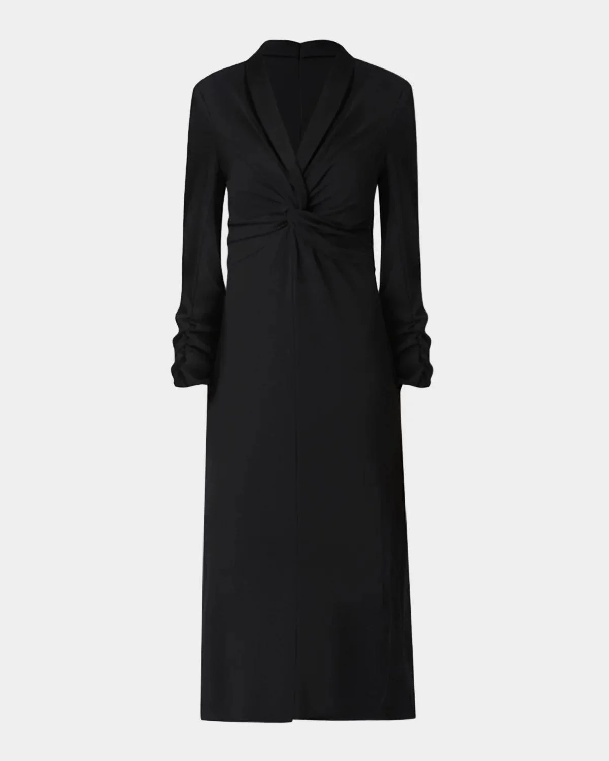 Twist-Front Column Midi Dress - 1