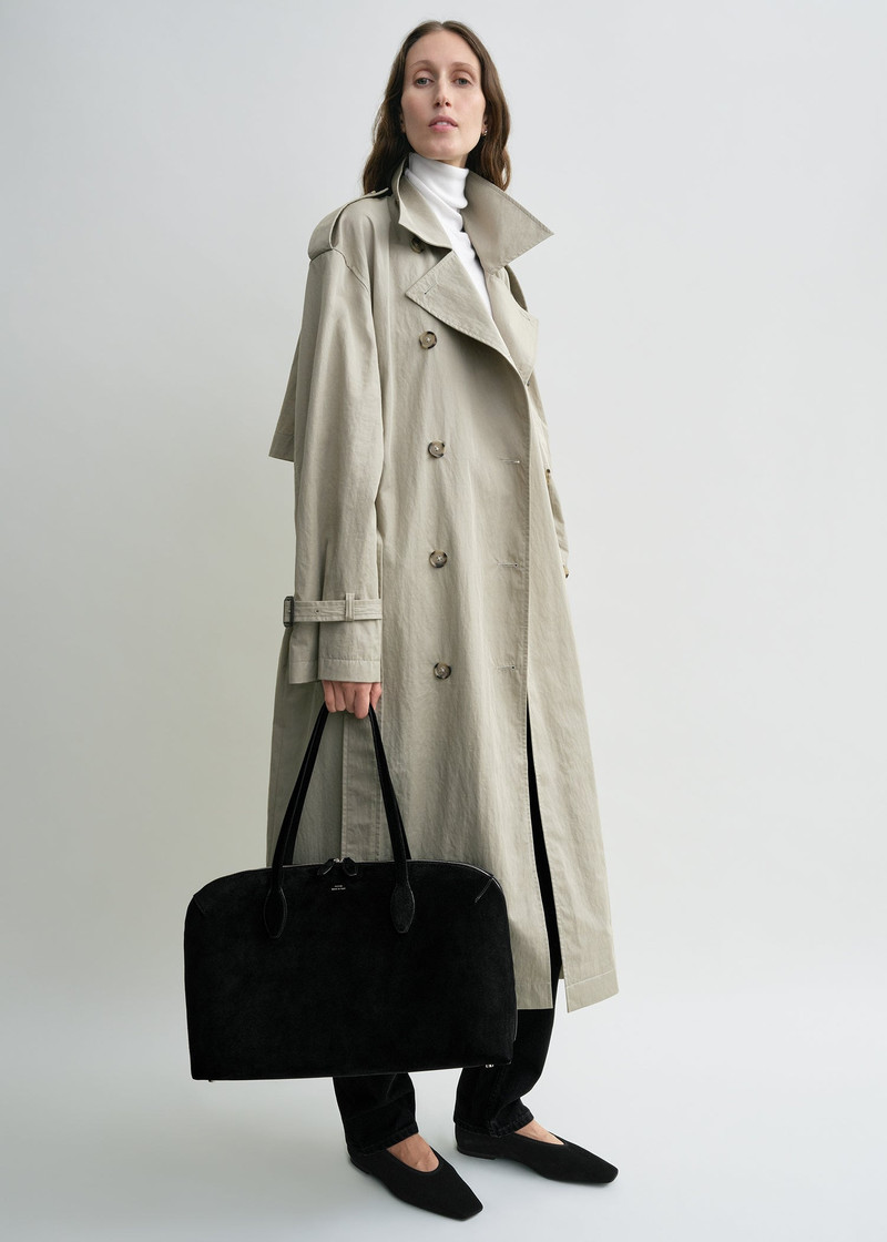 TOTEME Suede day tote black outlook