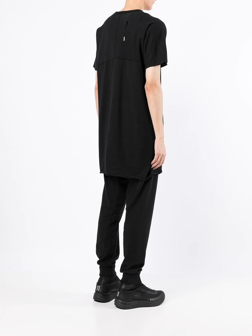 raw-cut hem cotton T-shirt - 4