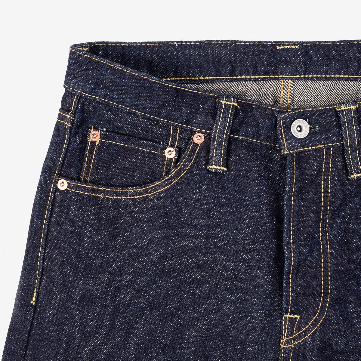 IH-555N 17oz Selvedge Denim Super Slim Cut Jeans - Natural Indigo - 6