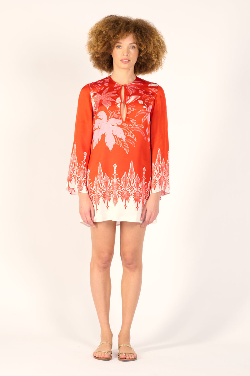 Mini Dress Gia - Coral Canopy 1