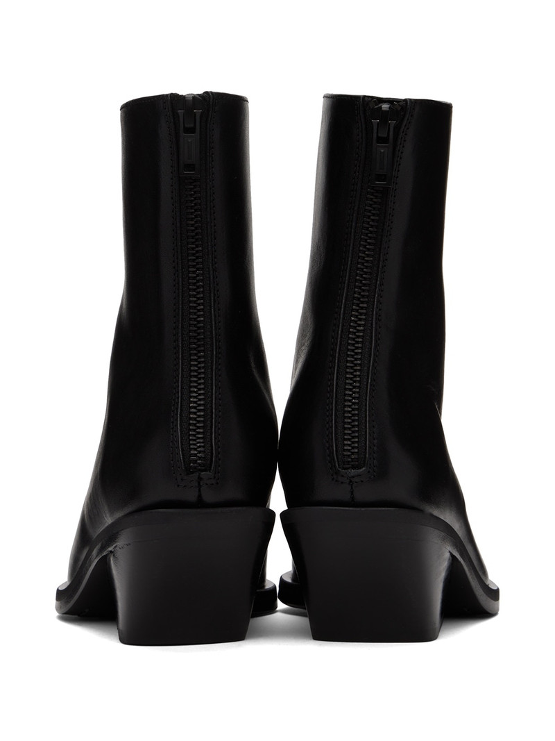 Black Rumi Cowboy Ankle Boots 2