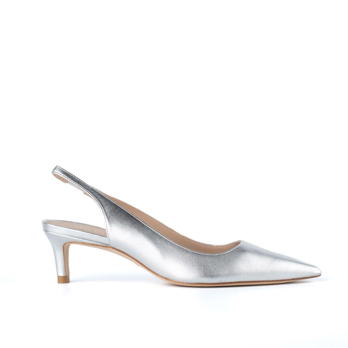 STUART WEITZMAN SILVER SLINGBACK - 1