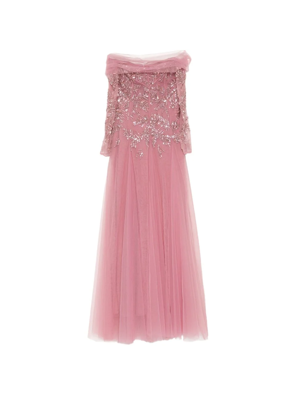 crystal-embellished maxi dress - 1