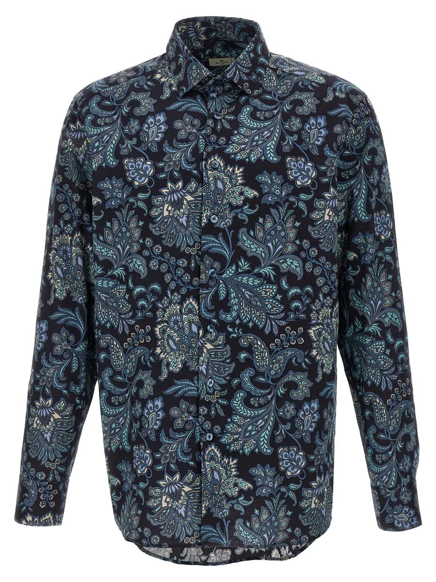 Etro Floral Paisley Cotton Shirt - 1