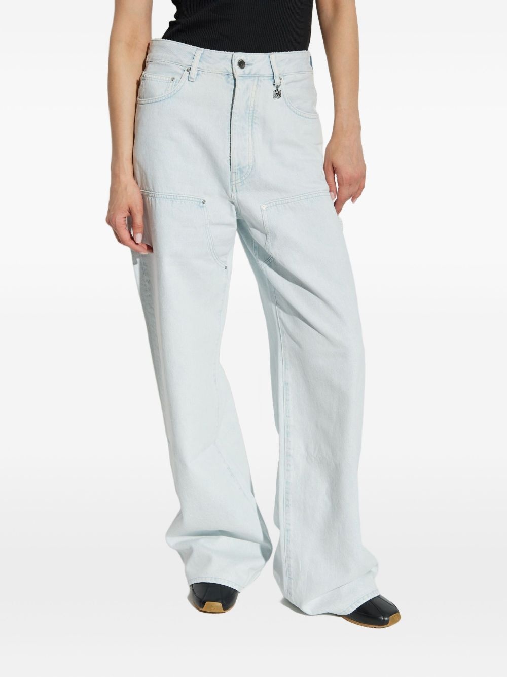logo-charm carpenter jeans - 3