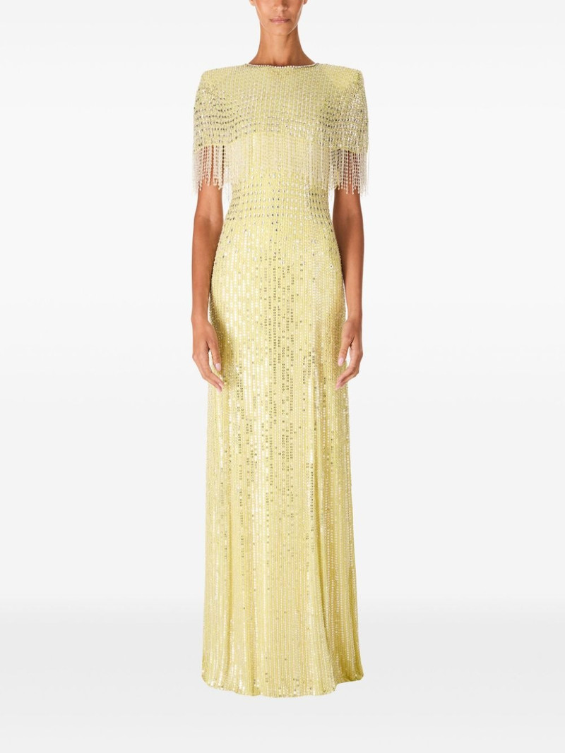 JENNY PACKHAM Lyla sequin-embellished gown outlook