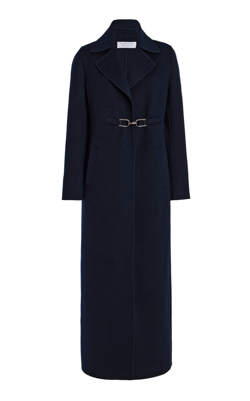 Dee Coat in Dark Navy Double-face Cashmere 1