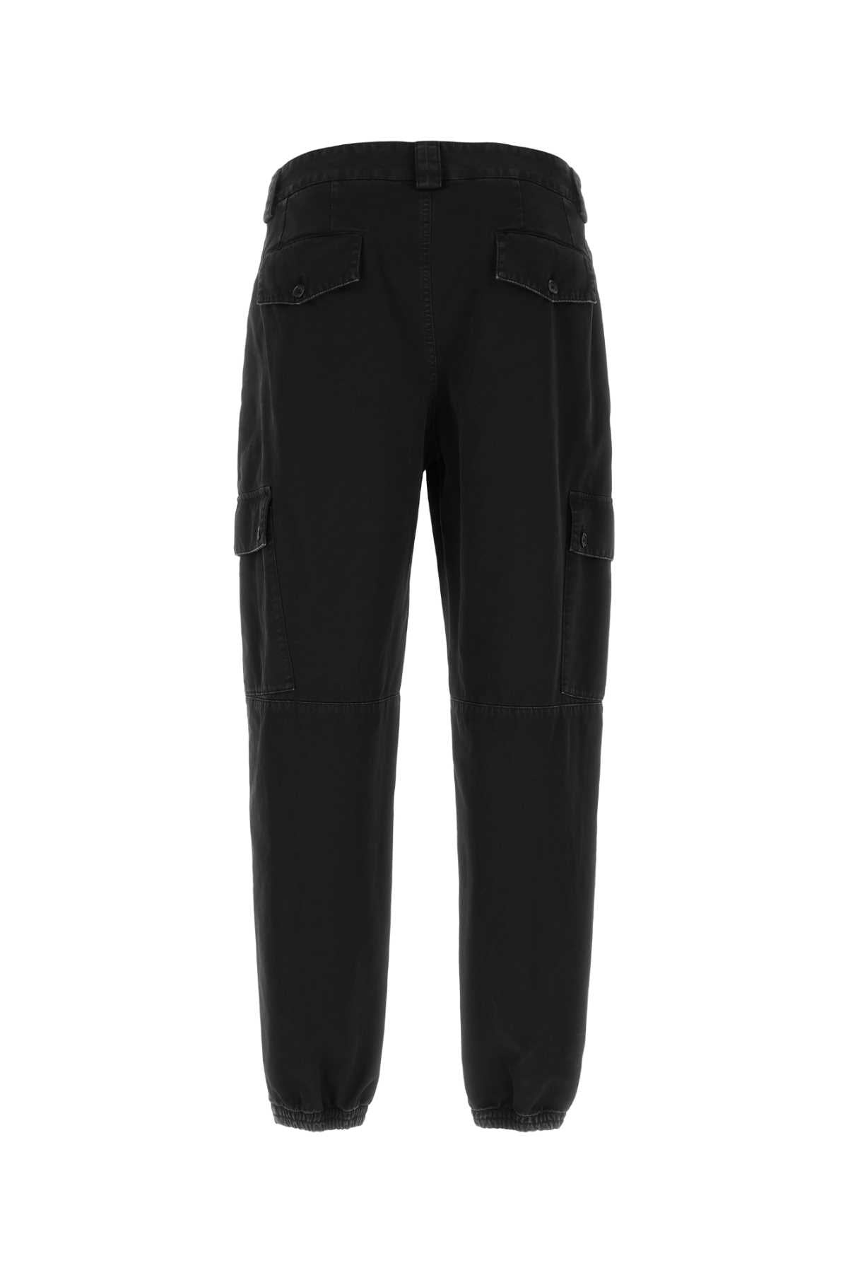 Dolce & Gabbana Men Black Cotton Cargo Pant - 2