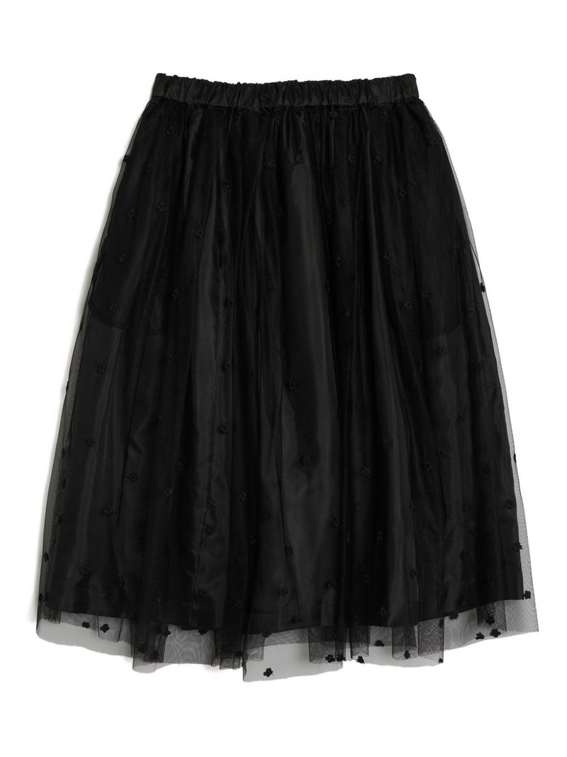 Comme des Garçons GIRL flower-embellishment skirt outlook