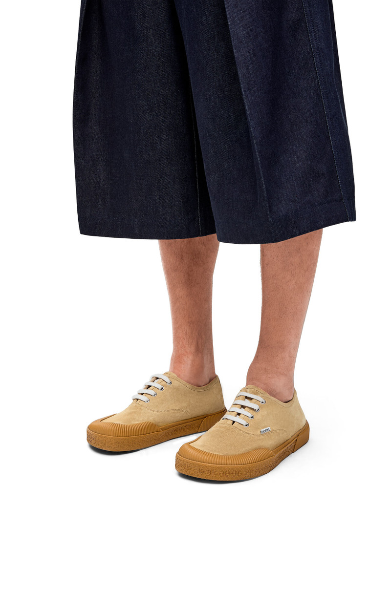Loewe Terra Vulca lace-up sneaker in suede outlook