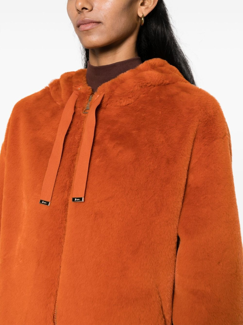 drawstring-hood zip-up jacket 5