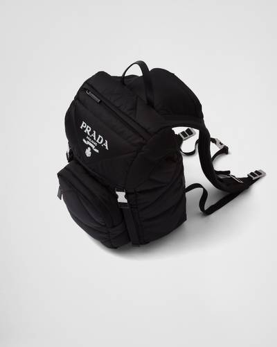 Prada Re-Nylon padded backpack with hood outlook