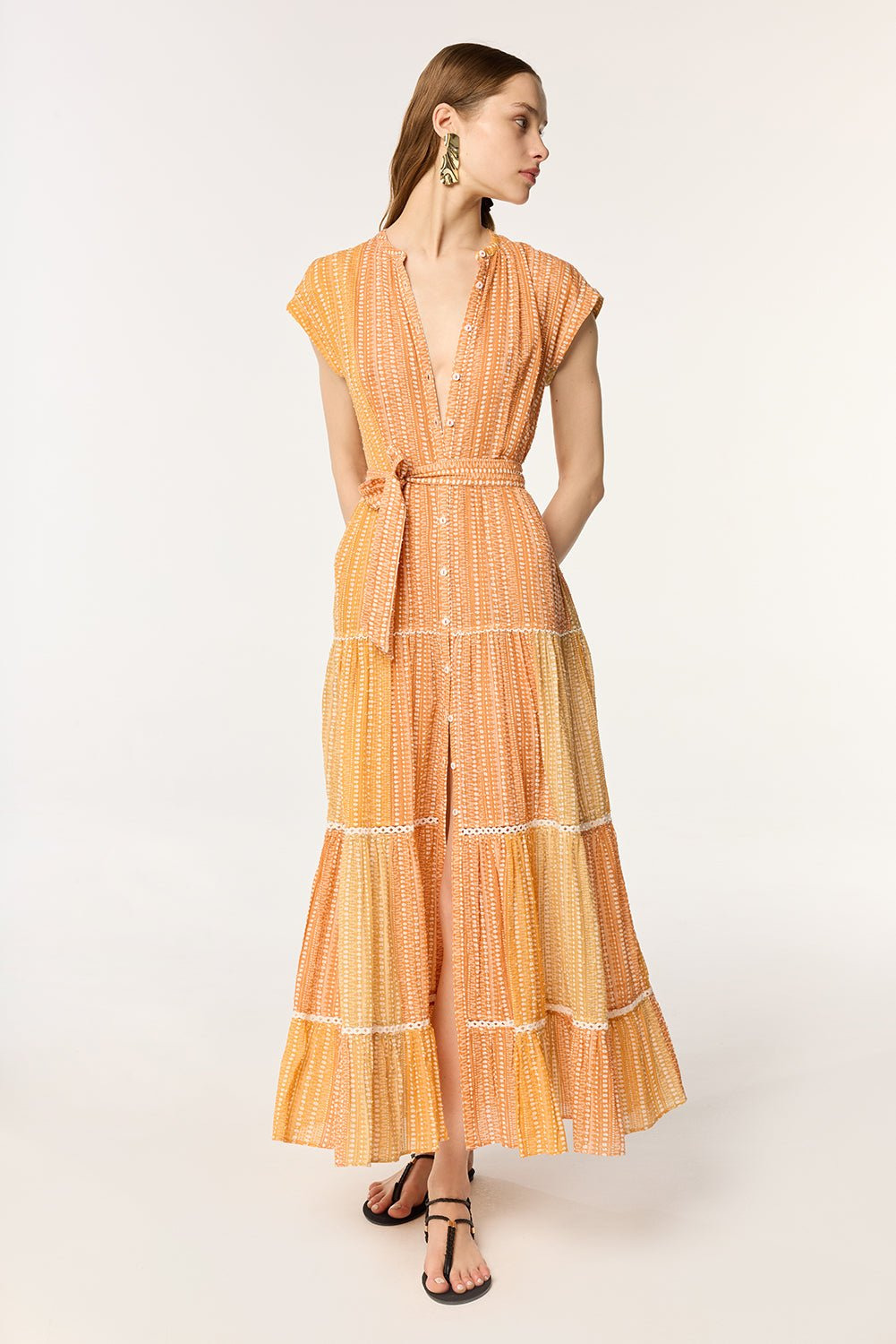 Long Dress Kora - Orange Shona - 1
