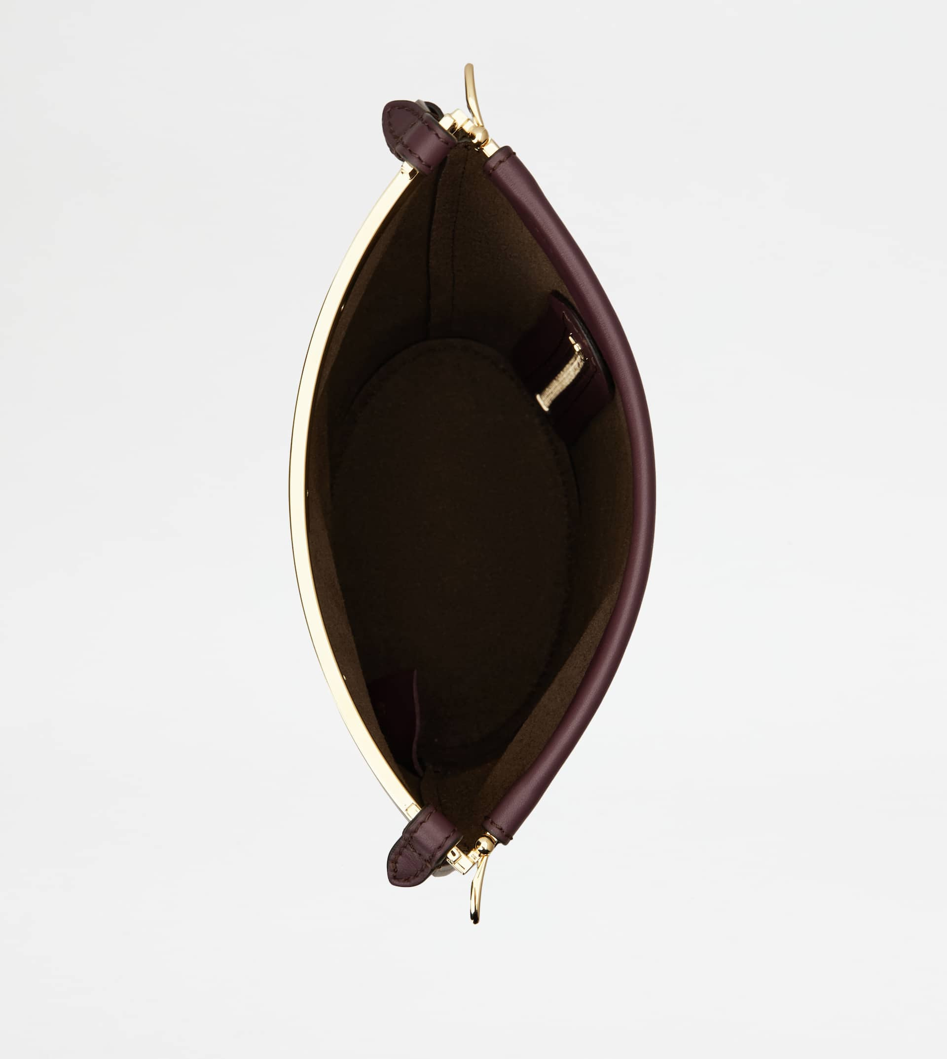 TOD'S MAGENTA BAG BUCKET BAG IN LEATHER MINI - BURGUNDY - 4