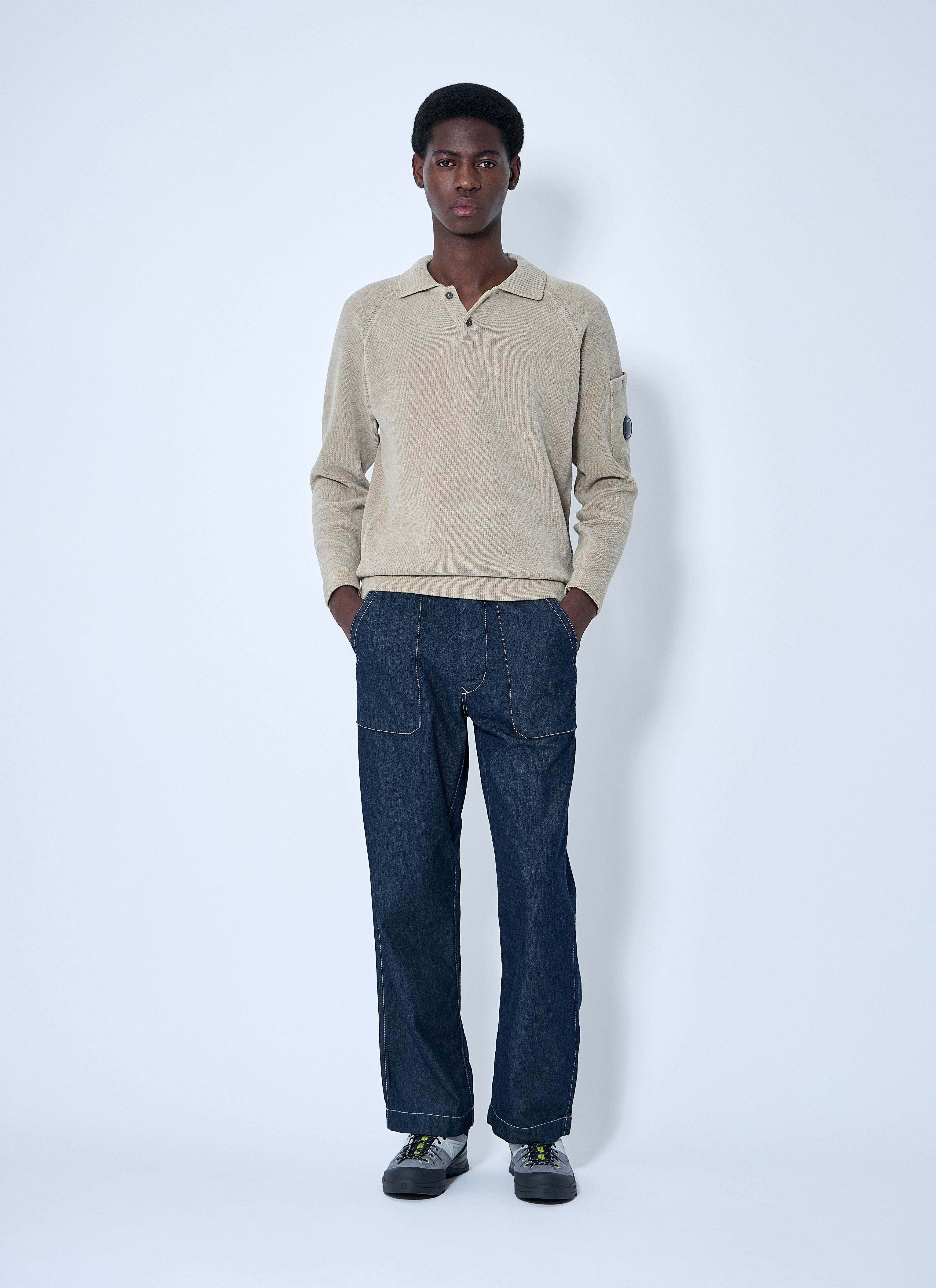 C.P. Company Men 3/1 Denim Pants - 2