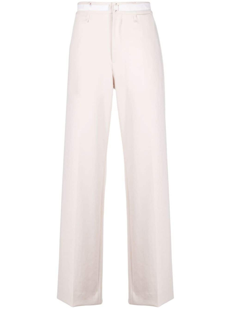straight-leg cotton trousers 1