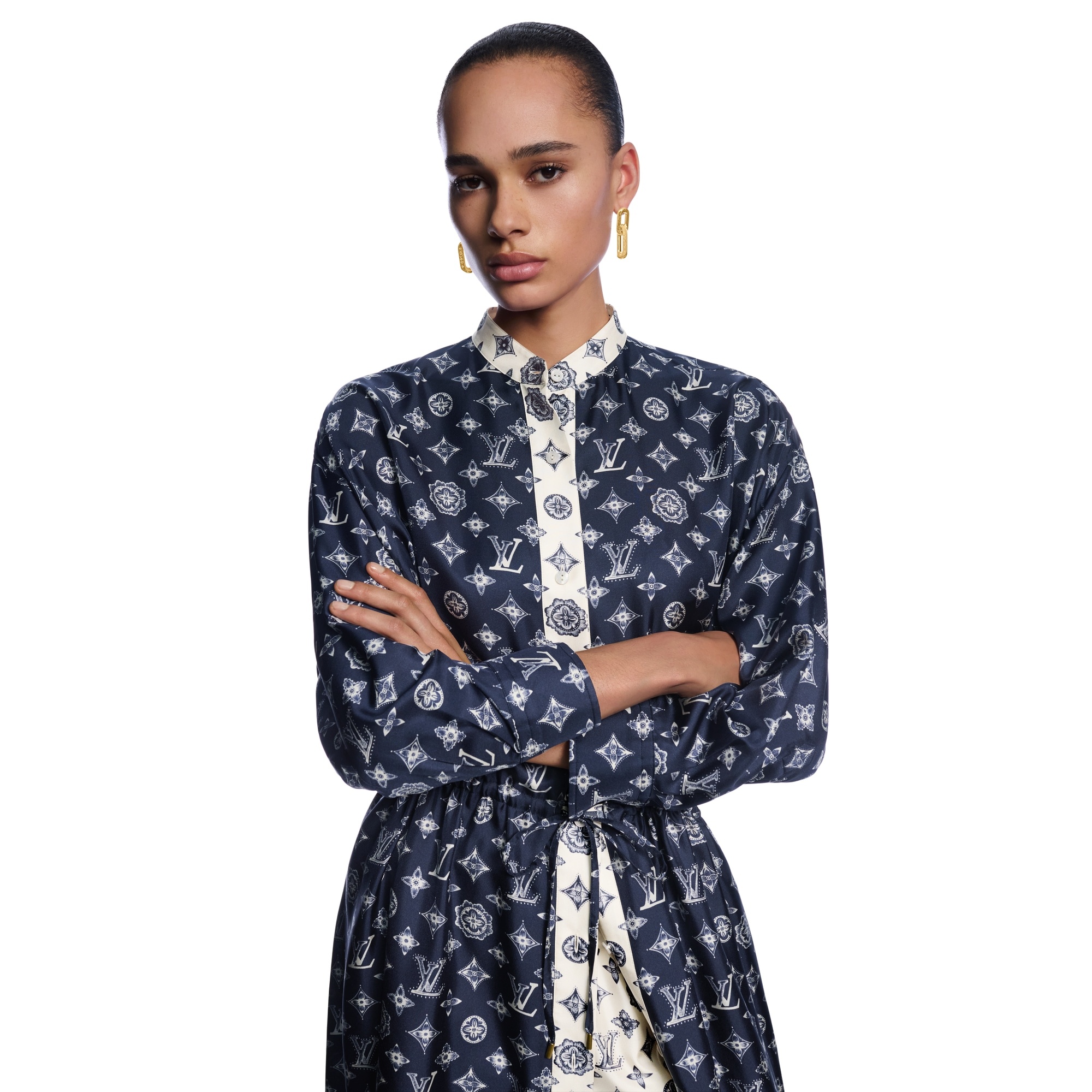 Monogram Silk Dress - 2