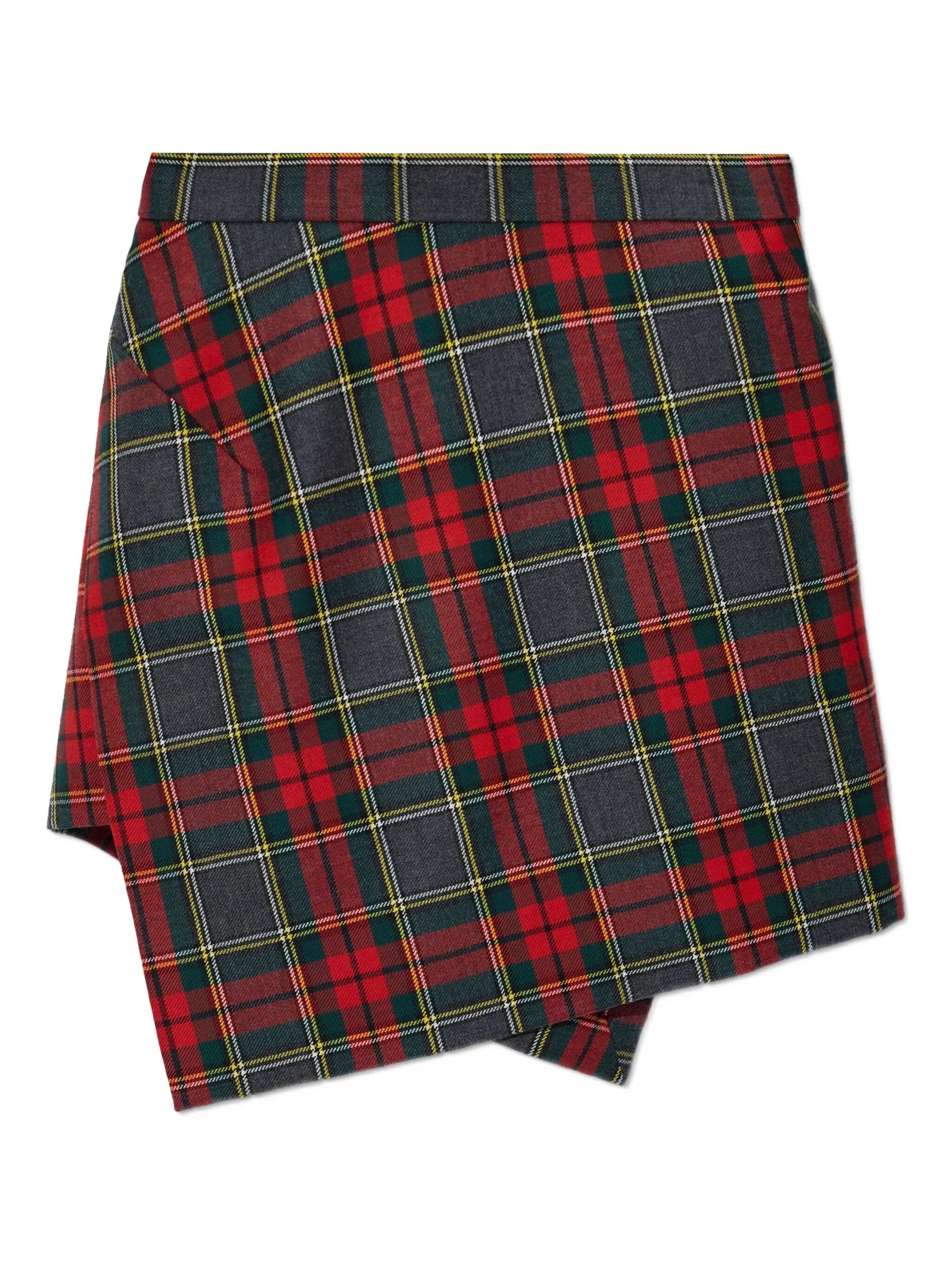 Vivienne Westwood Asymmetric Plaid Mini Skirt - 1