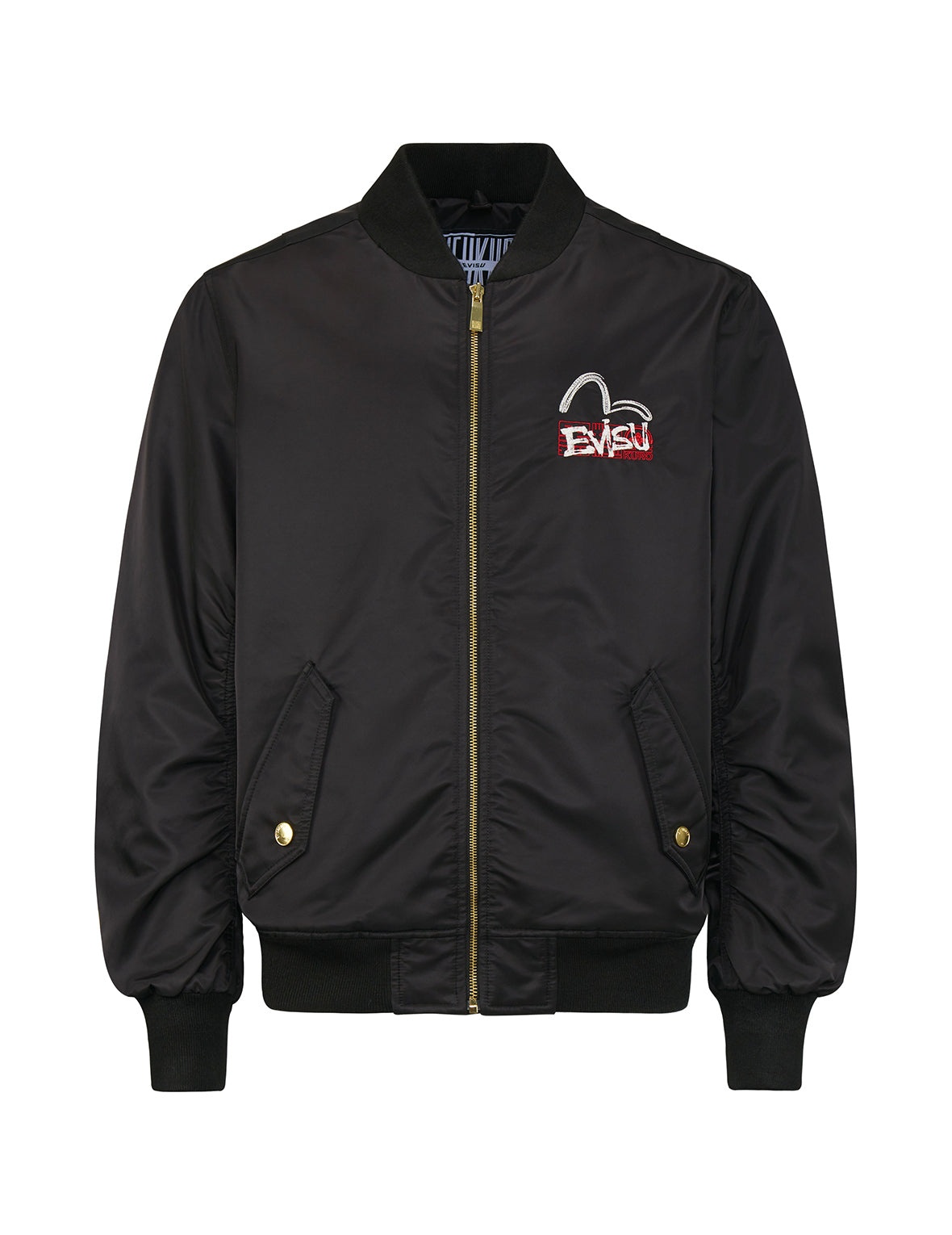 Multi-Layered Graphics Print Padded Bomber Jacket - 5
